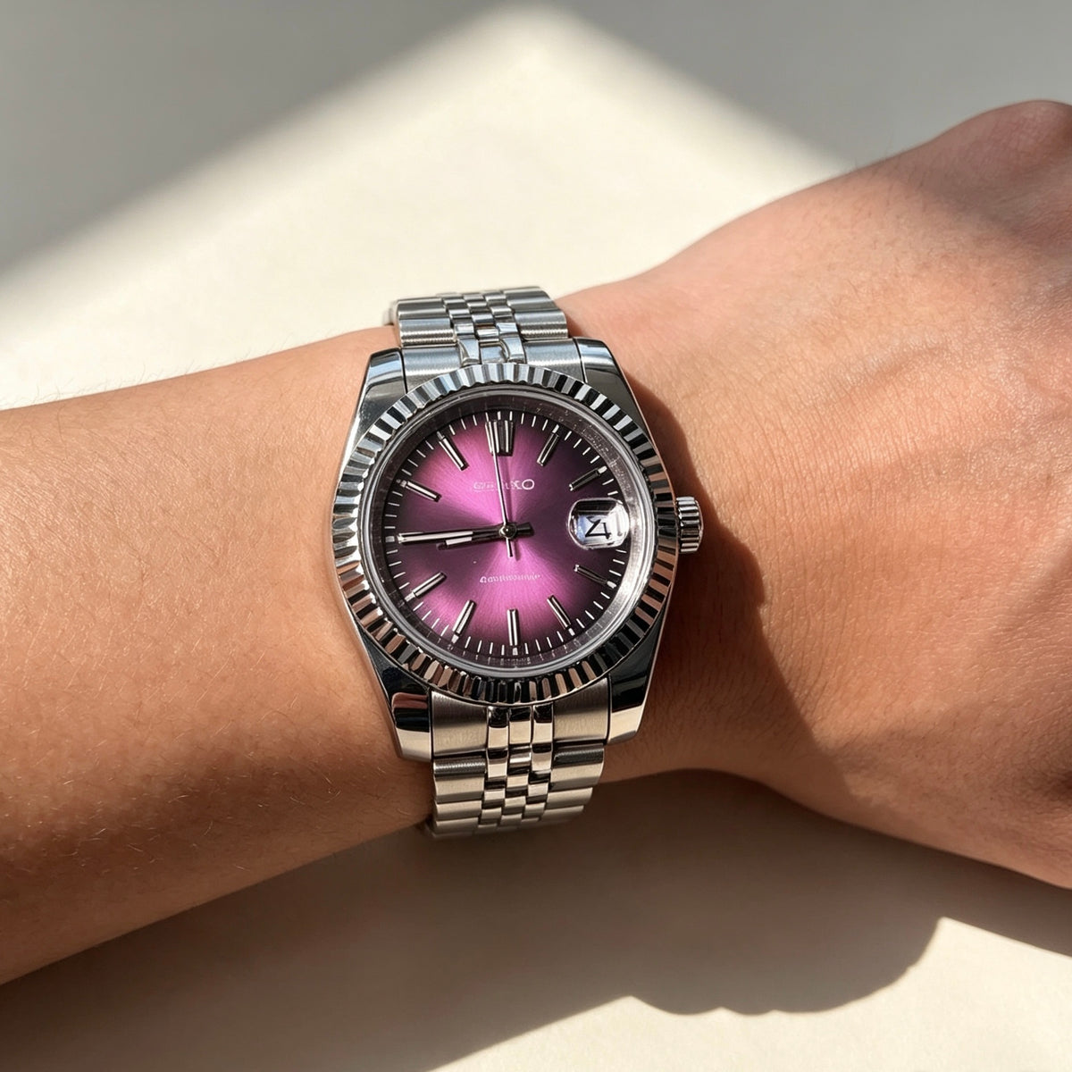 Purple Dial Luxury Automatic Watch