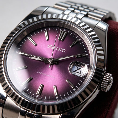 Purple Dial Luxury Automatic Watch