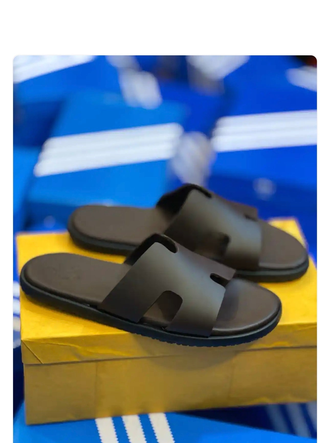 Hermes Lzmir Calfskin Sandal (Brown ) - Raahi Pk